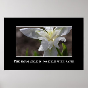 Póster El imposible es posible con la fe
