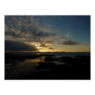 Póster El impresionante paisaje de San Diego Sunset III e