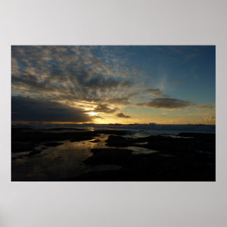 Póster El impresionante paisaje de San Diego Sunset III e