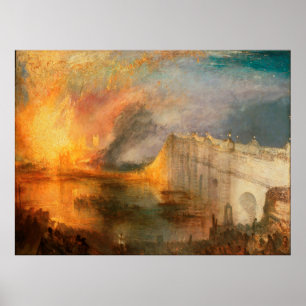Póster El incendio de las casas de los señores y los Comu