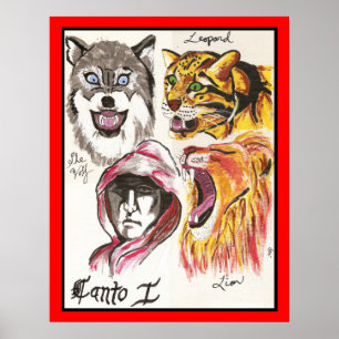 Póster El infierno de Dante, Canto que imprimo