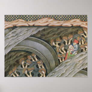 Póster El infierno de Dante con un comentario