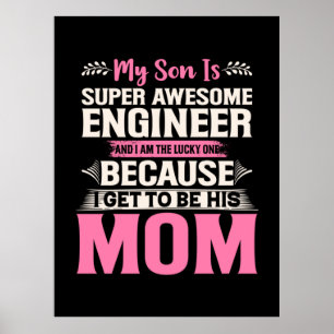 Póster El Ingeniero Mi Hijo Es Un Ingeniero Superasombros