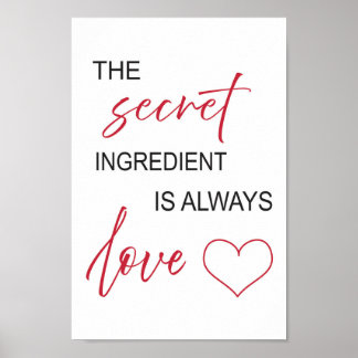 Póster El ingrediente secreto es el amor