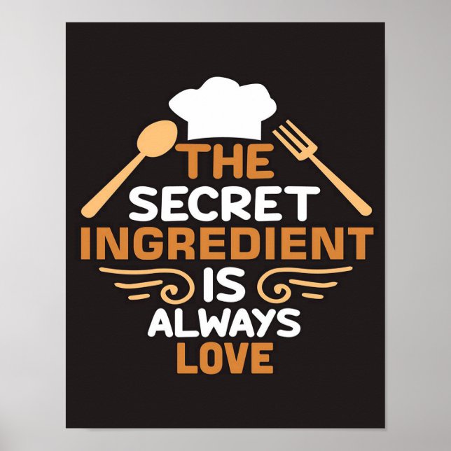 Póster El Ingrediente Secreto Es Siempre Amar A Hacer Amo (Frente)