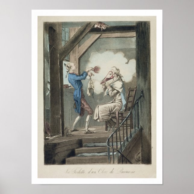 Póster El inodoro de un empleado de la abogacía, grabado  (Frente)