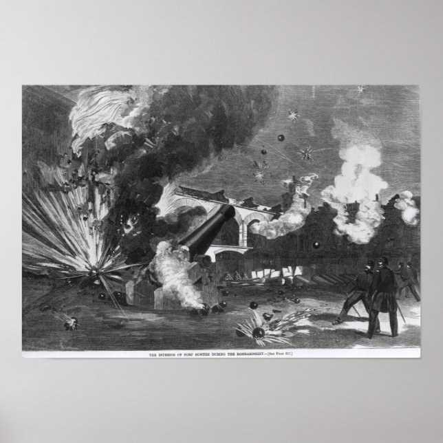 Póster El interior de Fort Sumter (Frente)