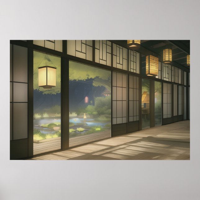 Póster El interior de una acogedora casa (Frente)