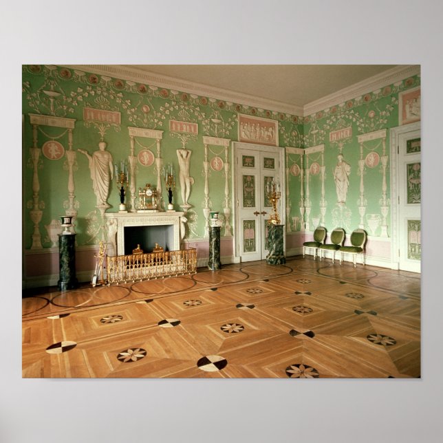Póster El interior del comedor verde (Frente)