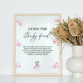 Póster El Invierno Adivina El Juego De Baby Shower De La 