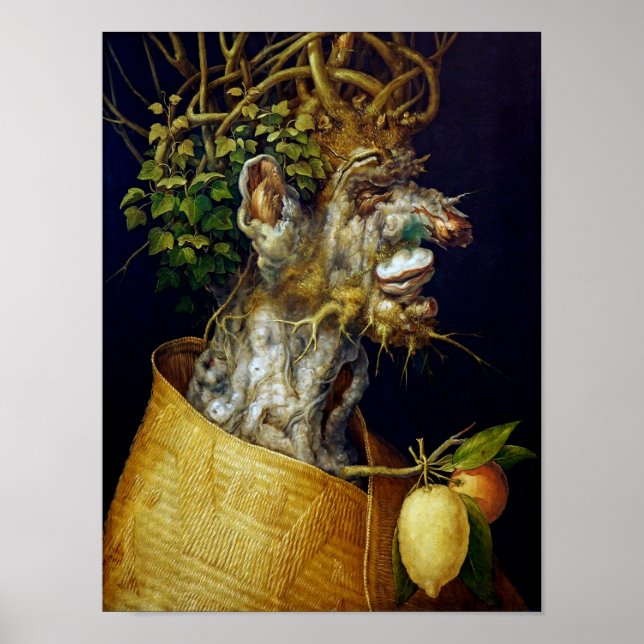 Póster El invierno, Arcimboldo (Frente)