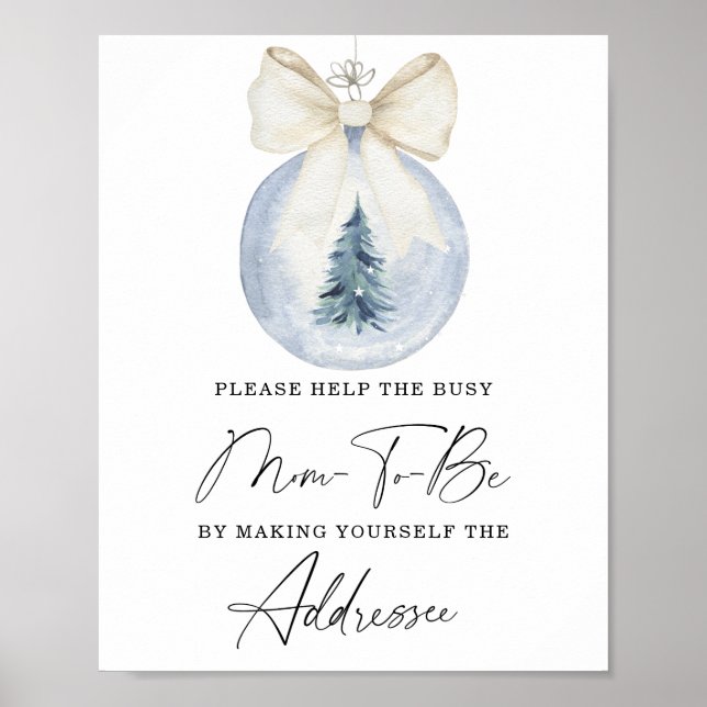 Póster El invierno ayuda a que la futura mamá ocupada dir (Frente)