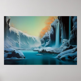 Póster El invierno en la brecha del agua