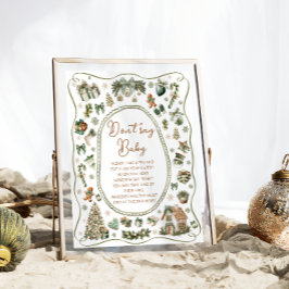 Póster El invierno moderno frío afuera no dice juego de b