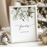 Póster El invierno siempre verde y elegante favores se ll<br><div class="desc">En invierno,  los elegantes y elegantes favores se toman un delicioso Poster.</div>