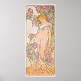 Póster El Iris (1897) de Alphonse Mucha