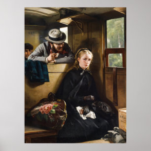 Póster El irritante caballero, 1874, de Berthold Woltze