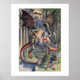 Póster El Jabberwocky La aventura de Alicia en el País d
