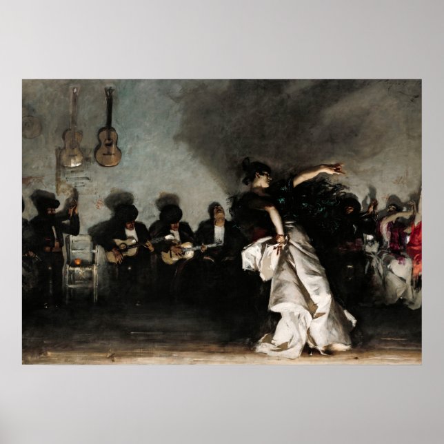 Póster El Jaleo, 1882 por John Singer Sargent (Frente)