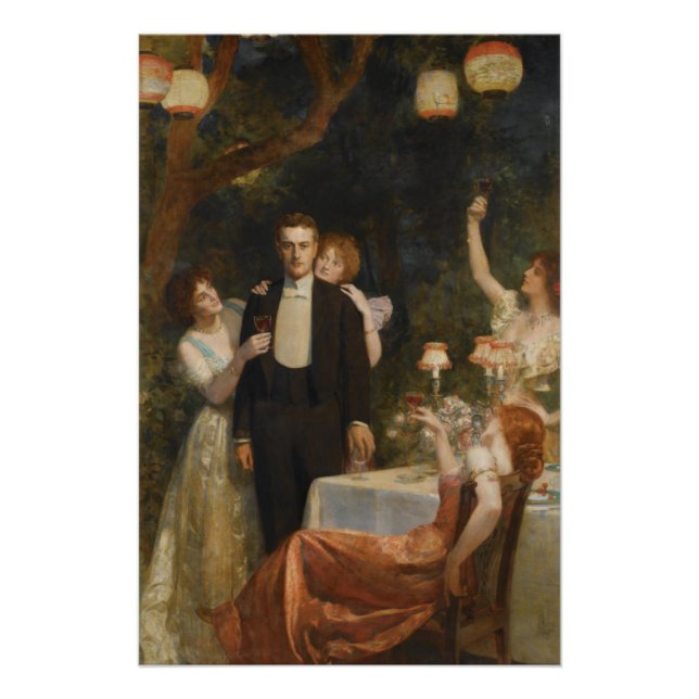 Póster El Jardín de Armida (por John Collier) (Anverso)