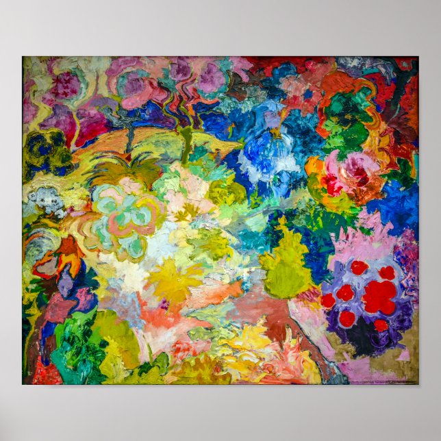 Póster El jardín de flores | Carl Lohse | (Frente)