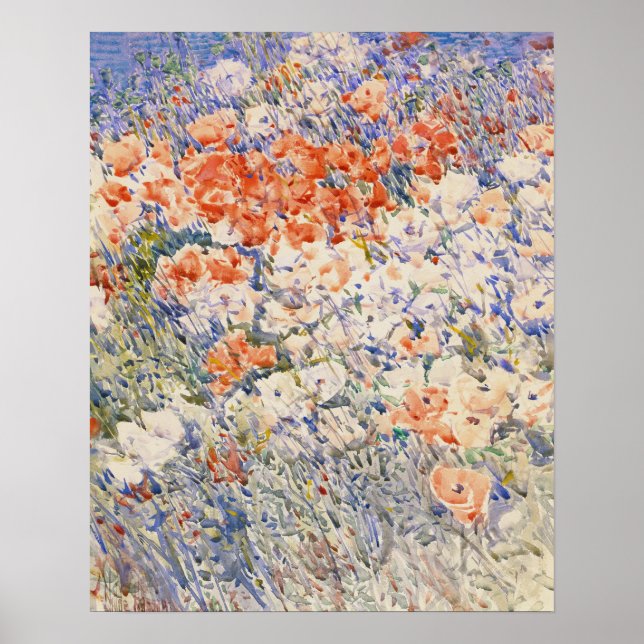 Póster El jardín de la isla de Childe Hassam, (Frente)