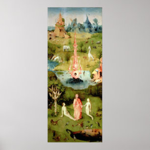 Póster El Jardín de las Delicias Terrestres