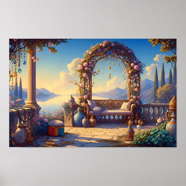 Póster El Jardín de Luz Suave (Frente)