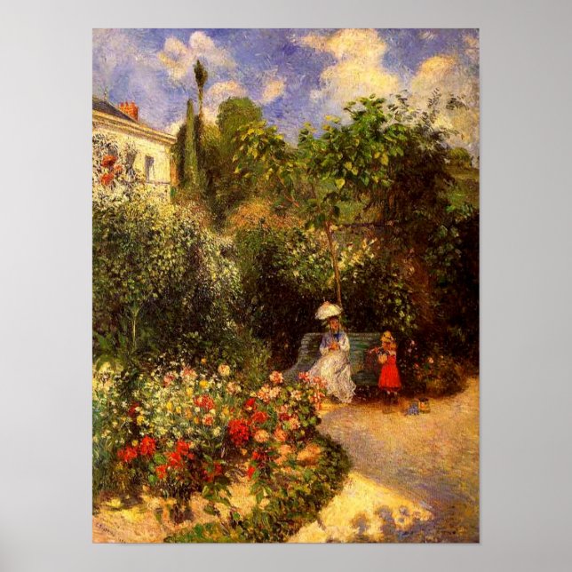 Póster El "Jardín de Pontoise" de Pissarro - Poster (Frente)