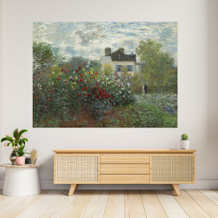 Póster El jardín del artista con dalias