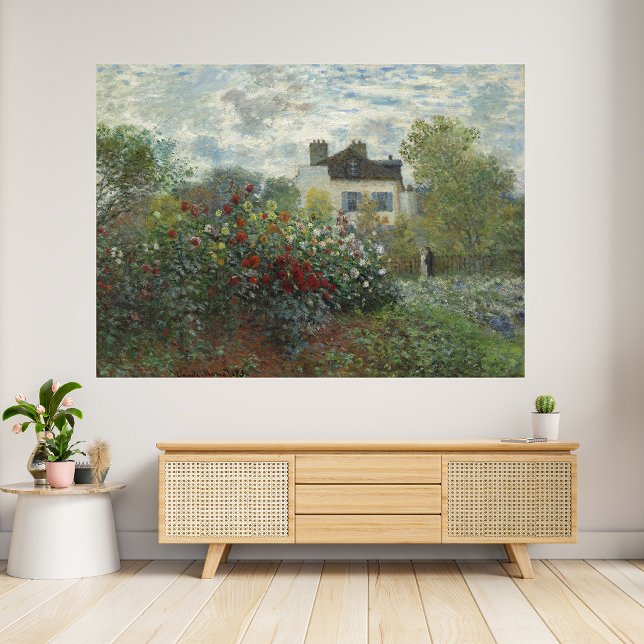 Póster El jardín del artista con dalias (Subido por el creador)