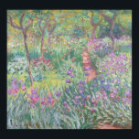 Póster El jardín del artista de Monet en Giverny<br><div class="desc">El jardín del artista en Giverny,  por Claude Monet (1900).</div>