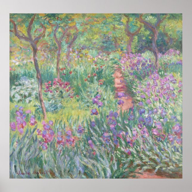 Póster El jardín del artista de Monet en Giverny (Frente)