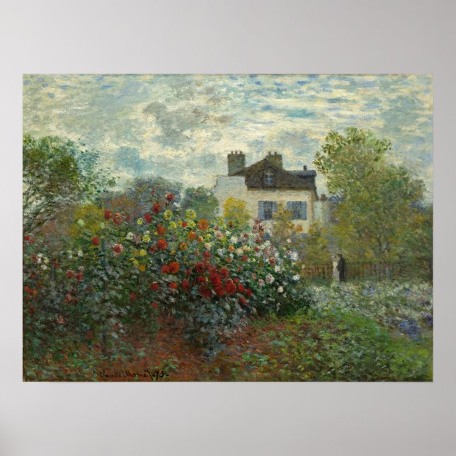 Póster El jardín del artista en Argentina Claude Monet (Frente)