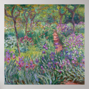 Póster El jardín del artista en Giverny, Monet