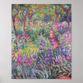 Póster El jardín del artista en Giverny por Claude Monet