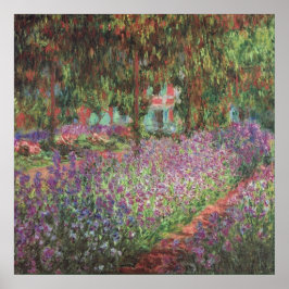 Póster El jardín del artista en Giverny por Claude Monet