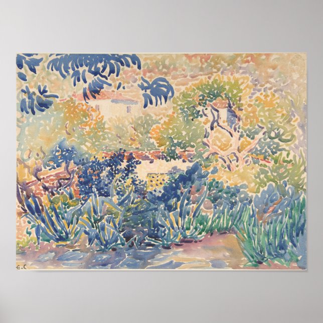 Póster El jardín del artista en Saint-Clair | 1904-5 (Frente)