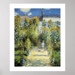 Póster El jardín del artista en Vetheuil