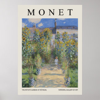 Póster El Jardín del Artista en Vetheuil