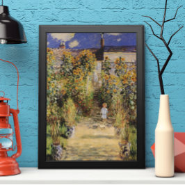 Póster El jardín del artista en Vetheuil por Claude Monet