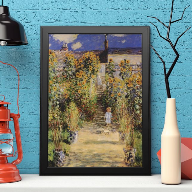 Póster El jardín del artista en Vetheuil por Claude Monet (Subido por el creador)
