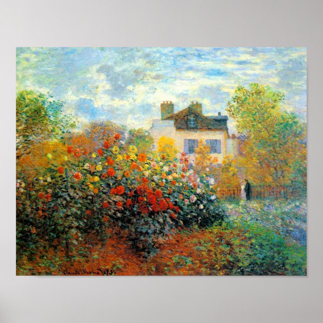 Póster El Jardín del Monet en el Bella Artes Argenteuil (Frente)