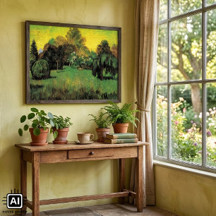 Póster El jardín del poeta de Vincent van Gogh
