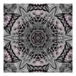 Póster El Jardín Fractal de Plata