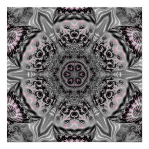 Póster El Jardín Fractal de Plata
