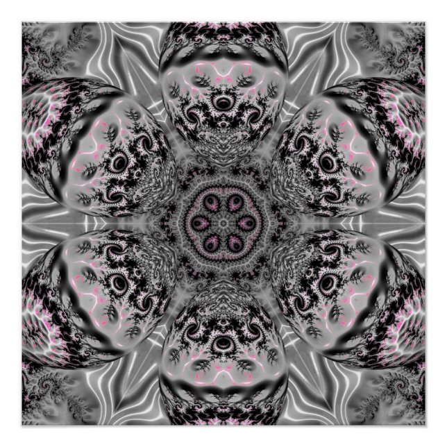 Póster El Jardín Fractal de Plata (Anverso)