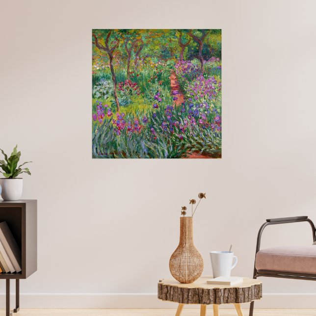 Póster El Jardín Iris De Giverny De Claude Monet (Salón 3)