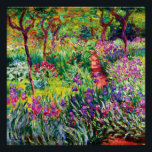 Póster El jardín Iris de Giverny, por Claude Monet<br><div class="desc">Visita mi tienda para un diseño más interesante y más elección de color => zazzle.com/iwheels*</div>