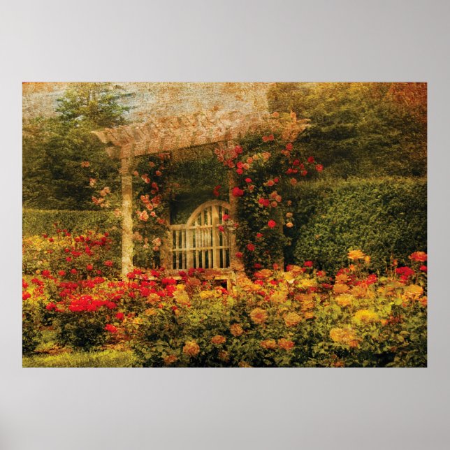 Póster El Jardín Rosa (Frente)